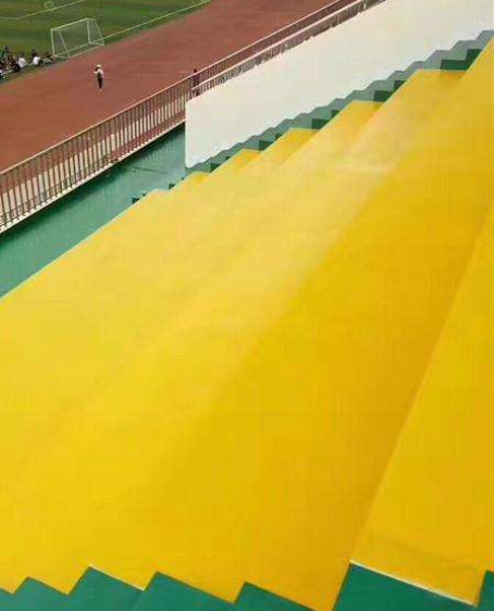 建阳球场台阶翻新修补改造